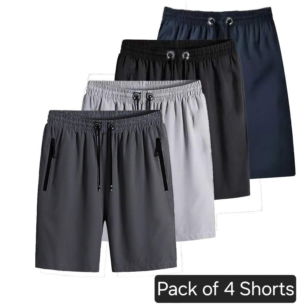 4 Men's Stretchable Cotton Shorts